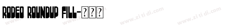 Rodeo Roundup Fill字体转换